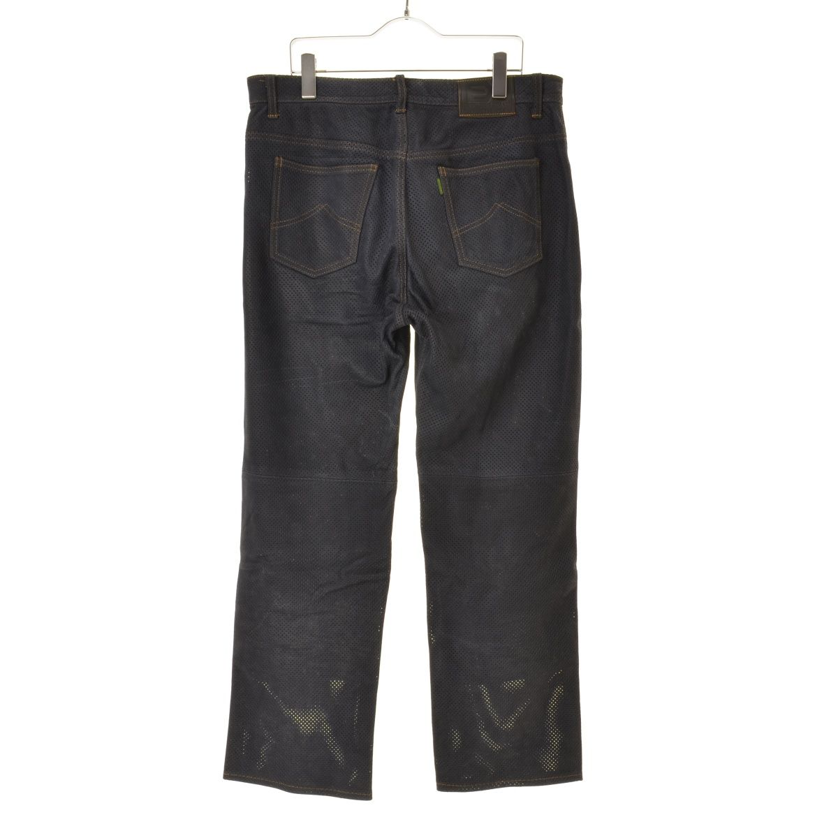 KUSHITANI】EXPLORER JEANS 9321 パンチングレザー メッシュレザー