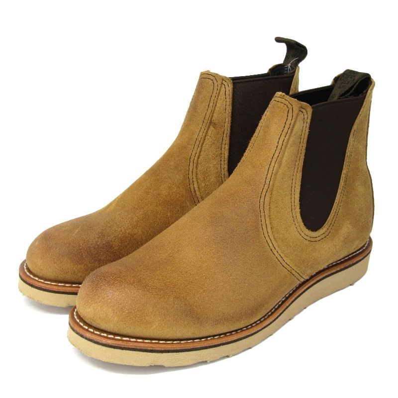 美品 REDWING レッドウィング US7.5D 25.5cm クラシックチェルシー 3192 スエード ベージュ ホーソーン ミュールスキナー 35005890 28,800円