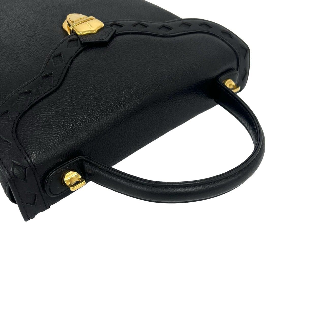 極 美品 YVES SAINT LAURENT イヴ・サンローラン YSL ロゴ カット