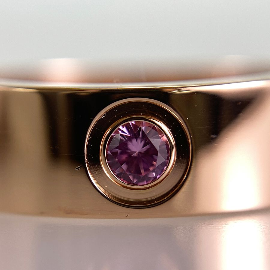 カルティエ Cartier ラブ K18PG ピンクサファイア 15号(55) リング sss