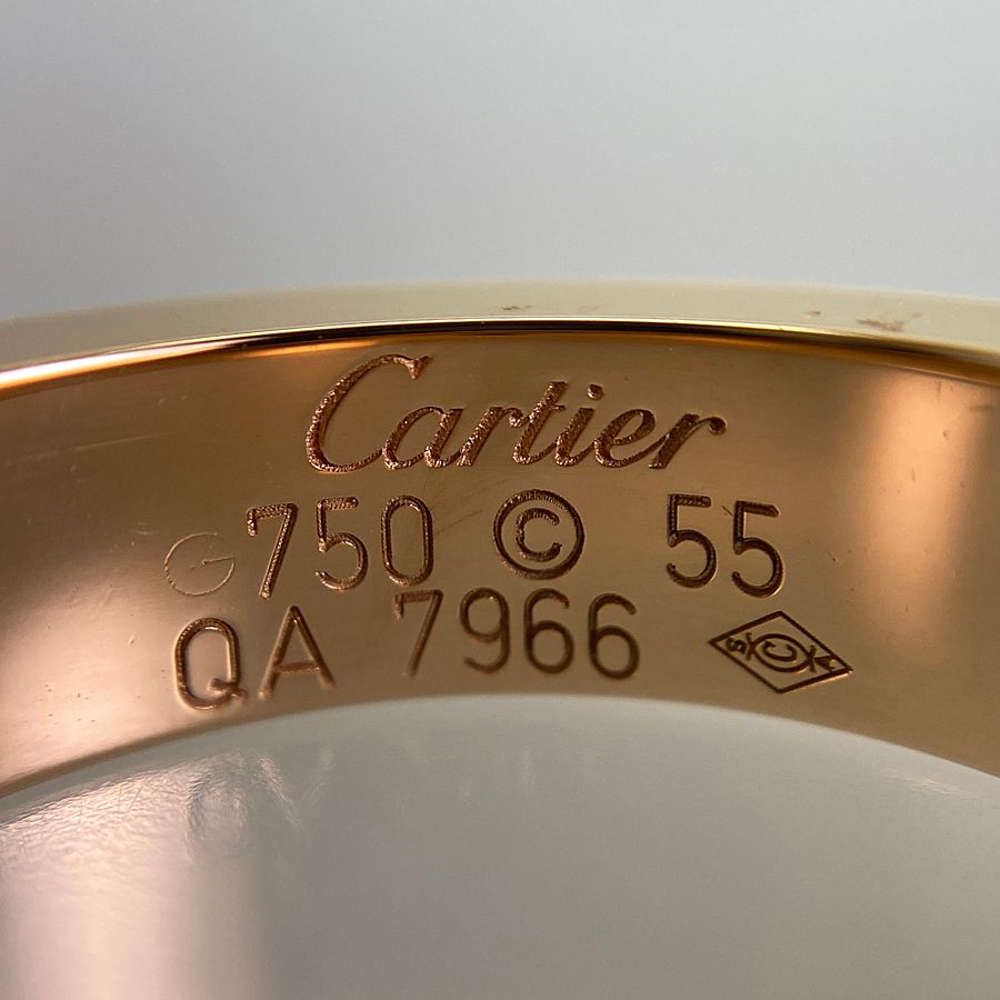 カルティエ Cartier ラブ K18PG ピンクサファイア 15号(55) リング sss