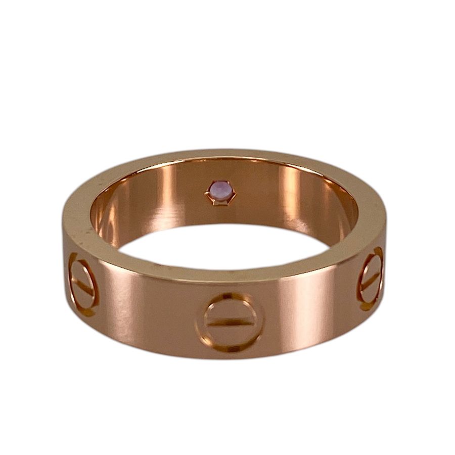 カルティエ Cartier ラブ K18PG ピンクサファイア 15号(55) リング sss