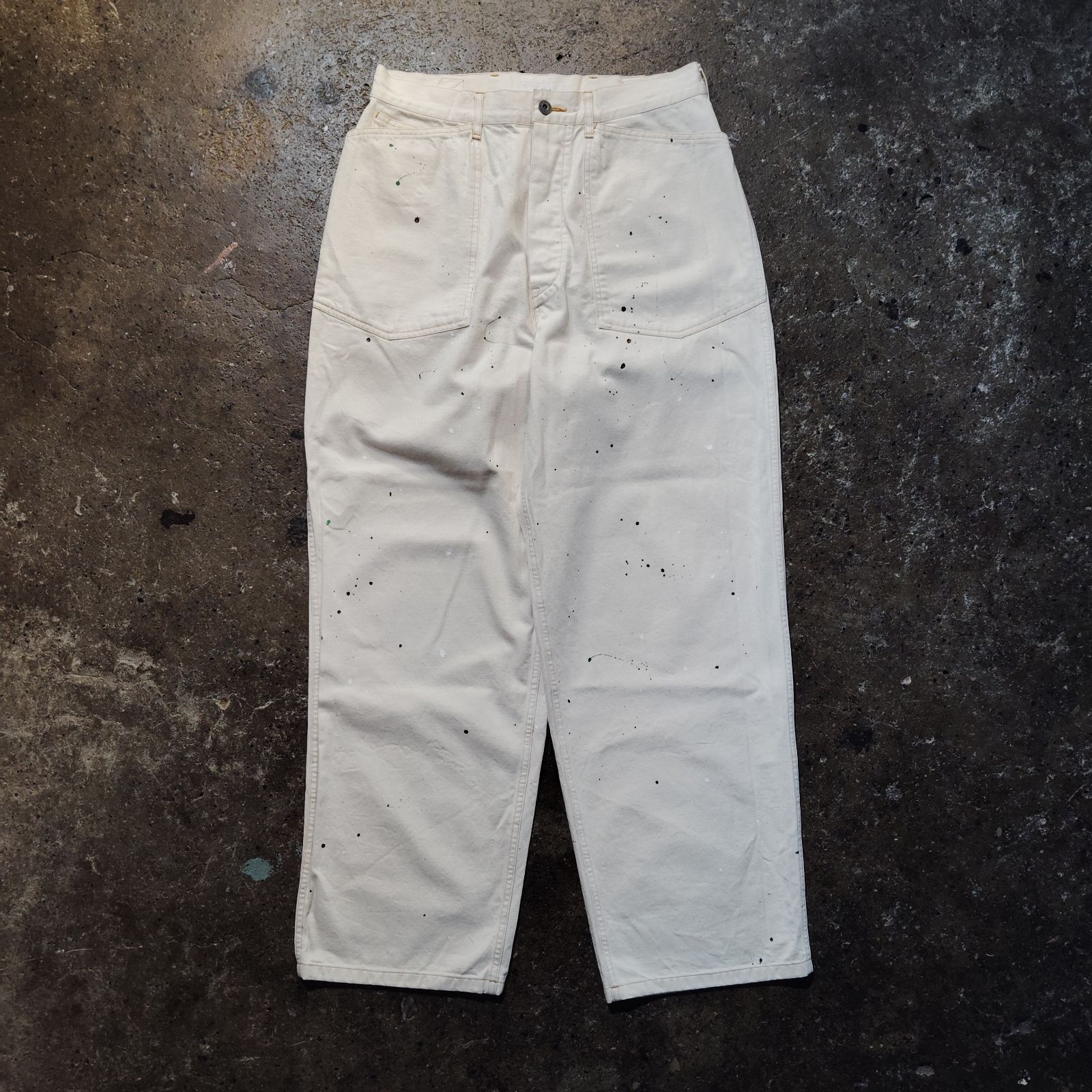 marka 22ss M-35 PAINTED PANTS 10oz ORGANIC COTTON DENIM マーカ 2022ss ペイント デニム 2 M22B-13PT11C
