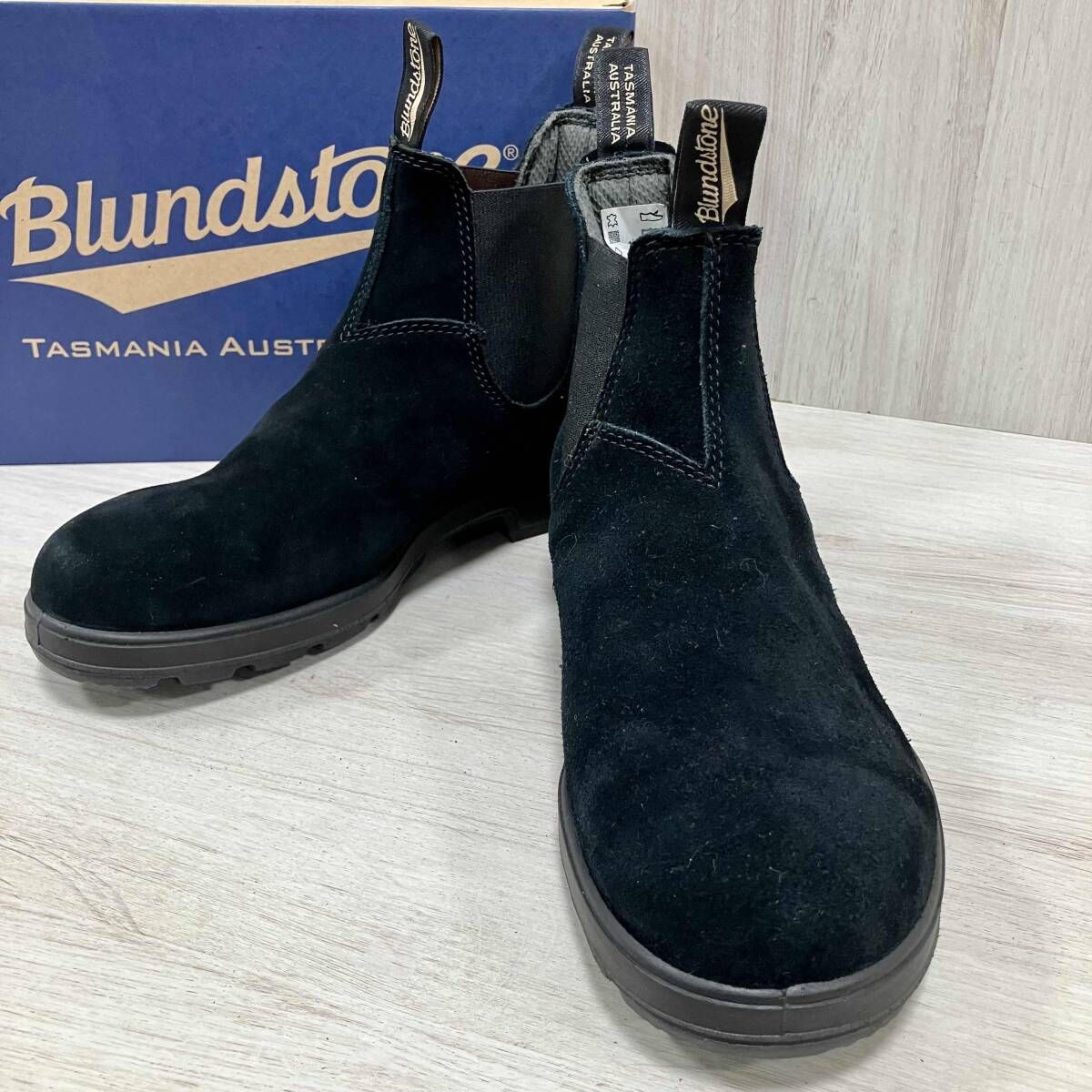 Blundstone 1455/ワークブーツ/サイドゴアブーツ BLACK 黒 27㎝ 9 ブランドストーン スエード 10,429円