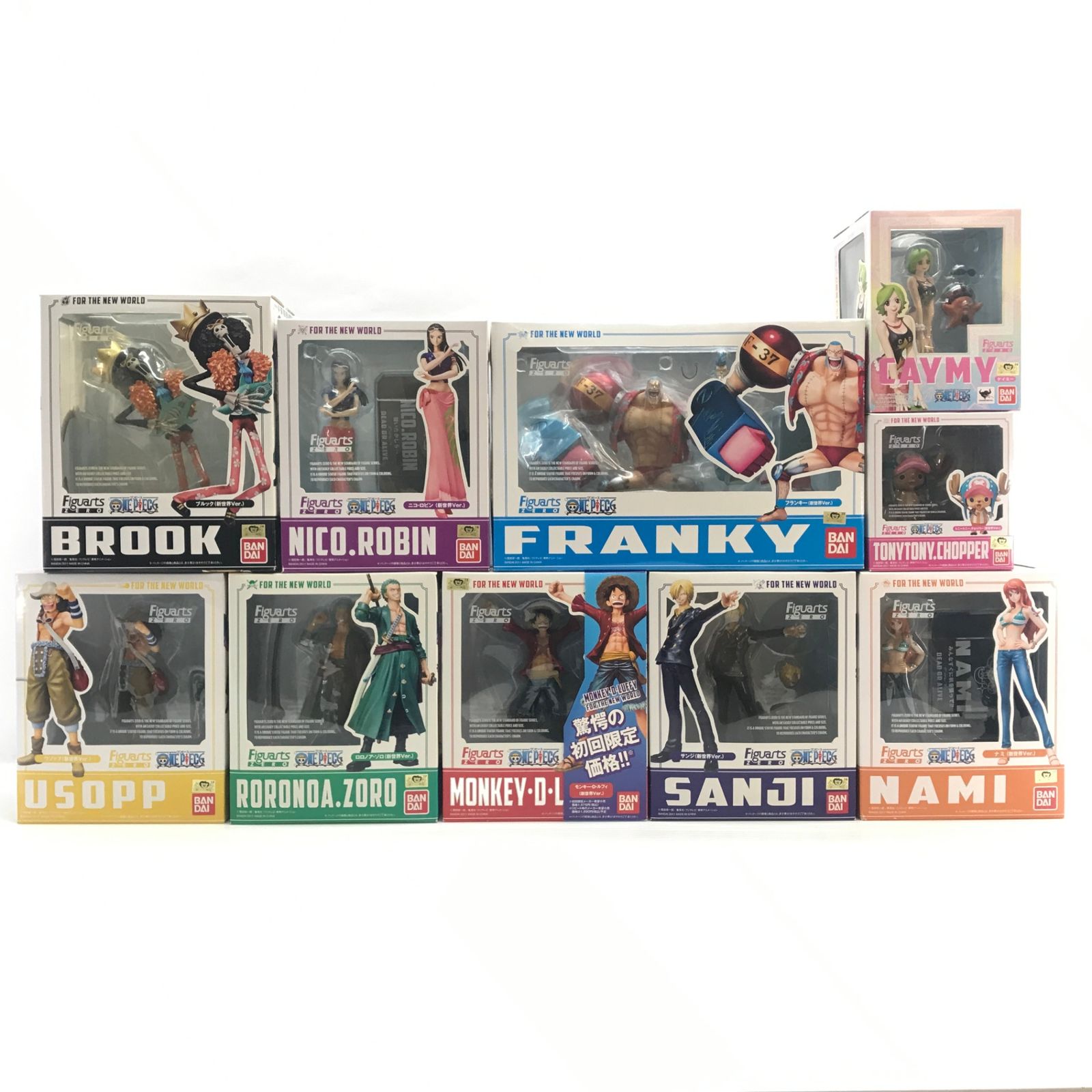 BANDAI フィギュア 全10種セット フィギュアーツZERO (新世界ver.) 「ワンピース」 未開封品