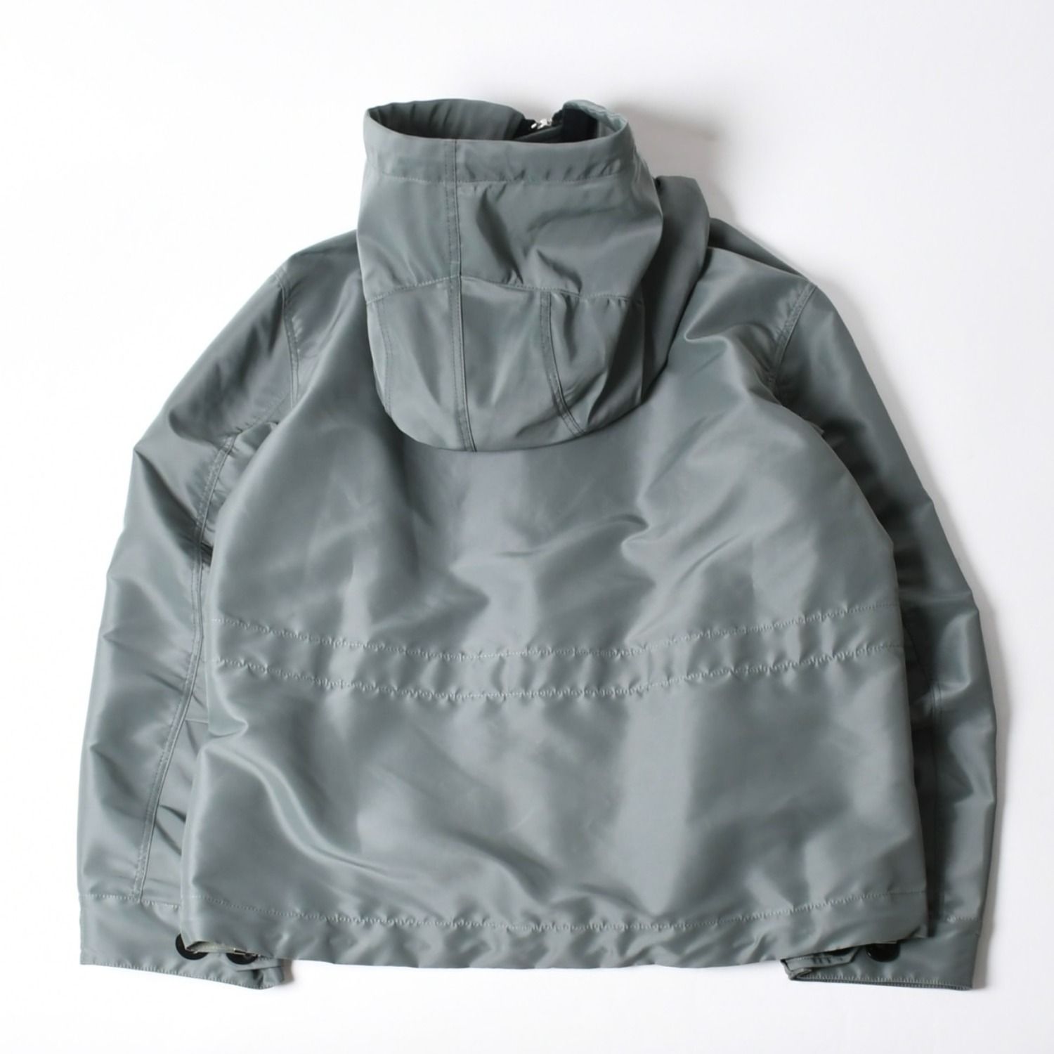 極美品 sacai サカイ ナイロンツイル × スポンジスウェット フーディ