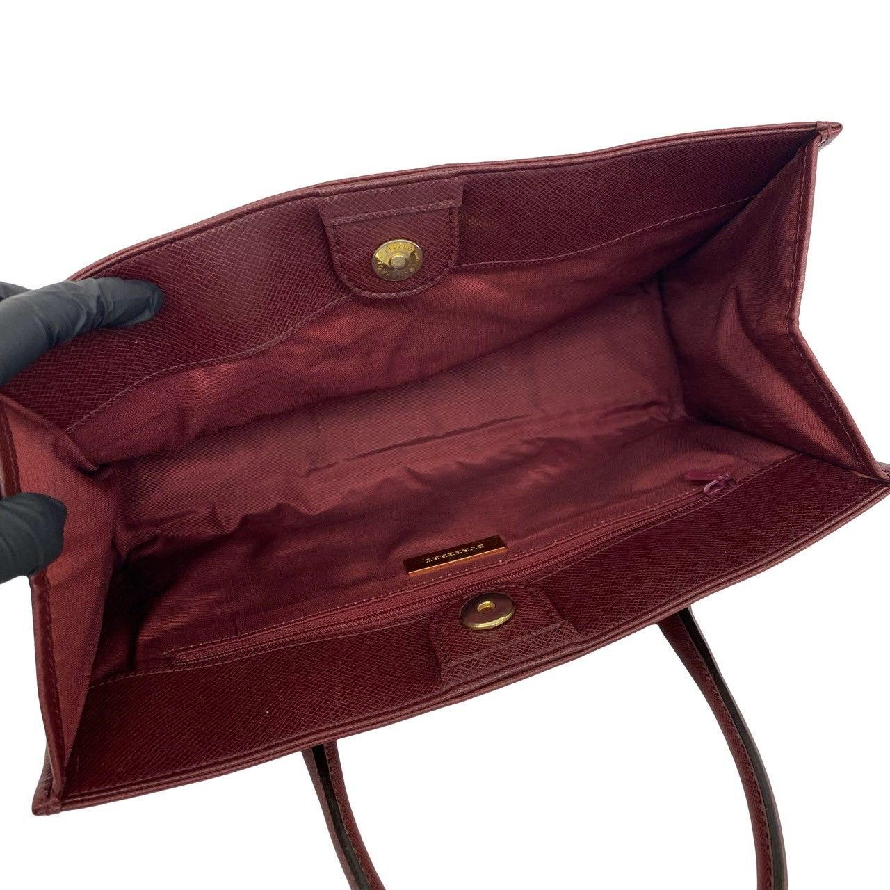 極 美品 BURBERRY バーバリー ノバチェック 柄 キャンバス レザー 本革