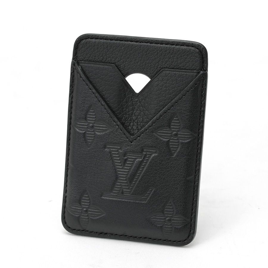 ルイヴィトン / LOUIS VUITTON　ポルト カルト マグネット　M26738　モノグラム シャドウ レザー　ブラック 【中古】