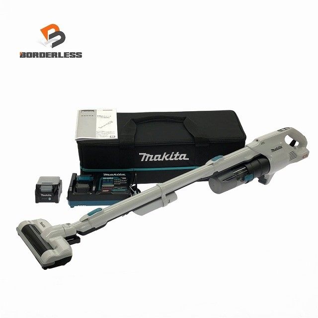 ☆未使用品☆makita マキタ 40Vmax 充電式クリーナー CL004GRDW バッテリ1個(2.5Ah) 充電器付 サイクロン一体式 コードレス134900