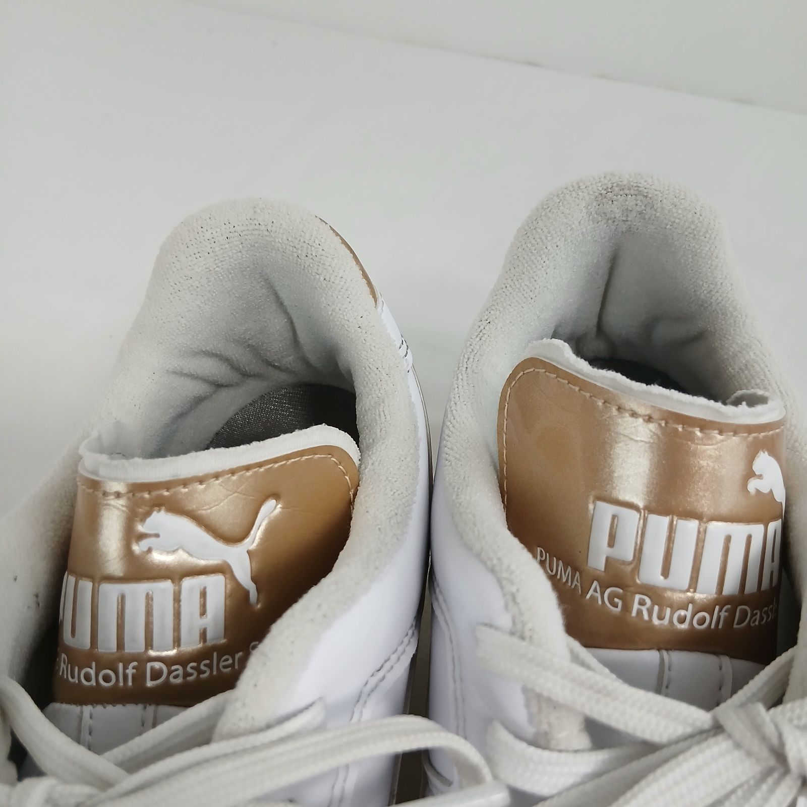 PUMA パラメヒコ SE TOP サッカースパイク 26cm ホワイト ゴールド