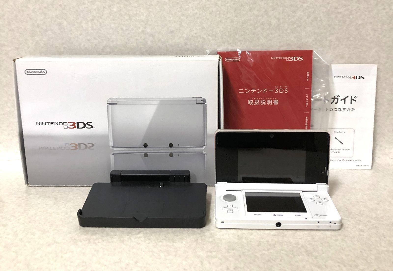 D1344 任天堂 3DS ホワイト 箱付き 267232232