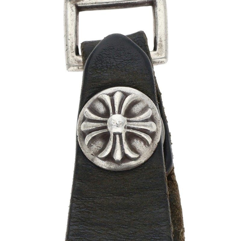 クロムハーツ BELT LOOP クロスボールボタンレザーベルトループ メンズ