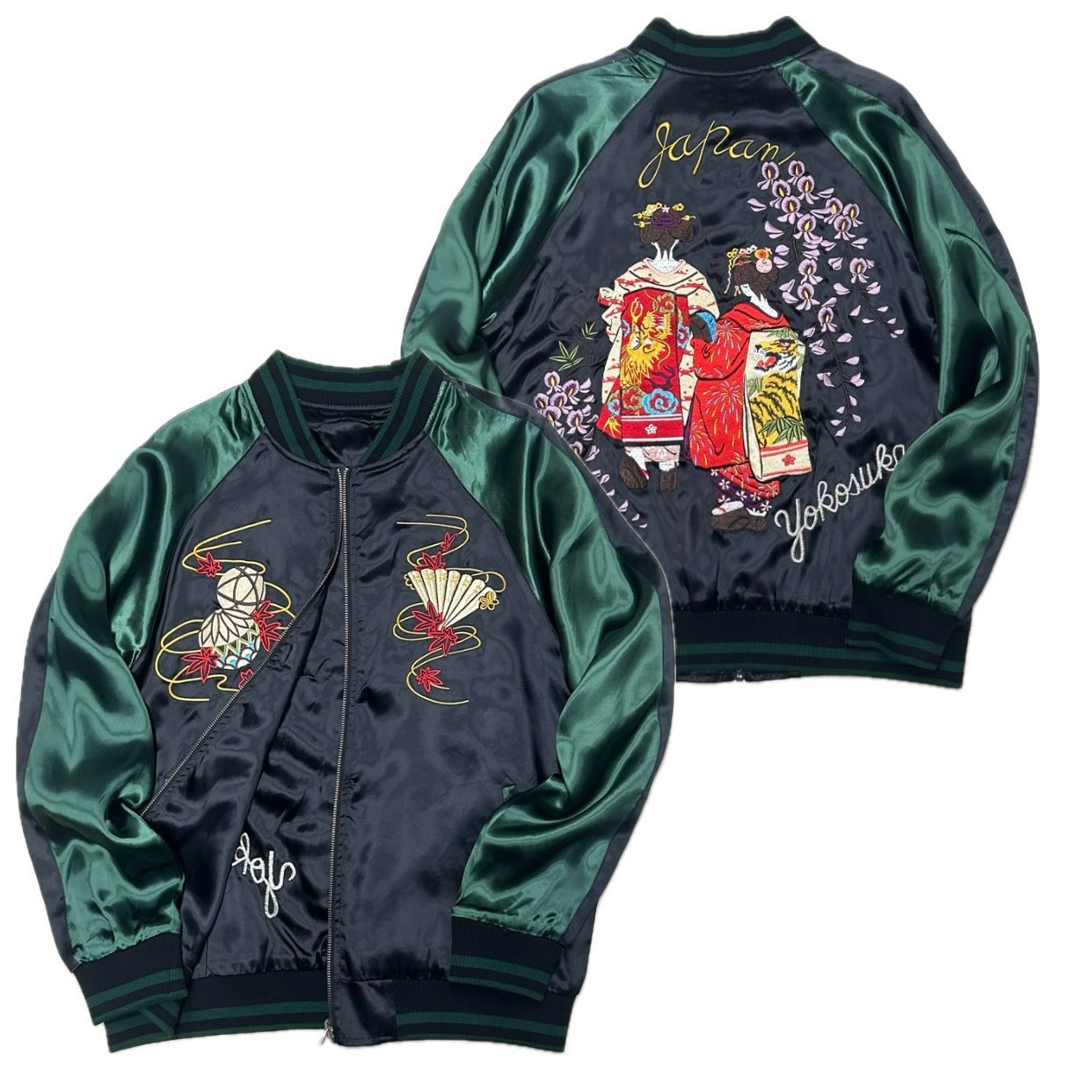 「Yokosuka刺繍入り」 横須賀発祥 SUKAJAN スカジャン 舞妓 Maiko (SKJ117)