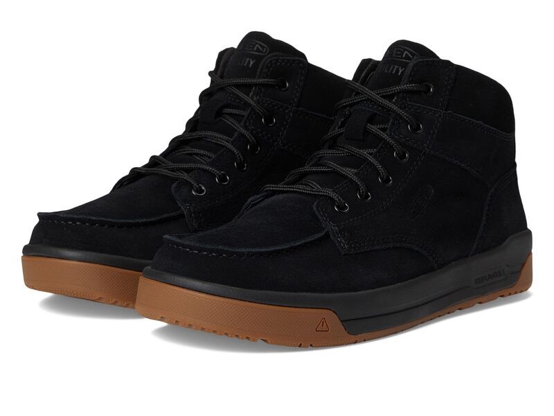 キーン メンズ シューズ ブーツ・レインブーツ Keen Utility Gibson Boots Softoe BlackGum ブラック