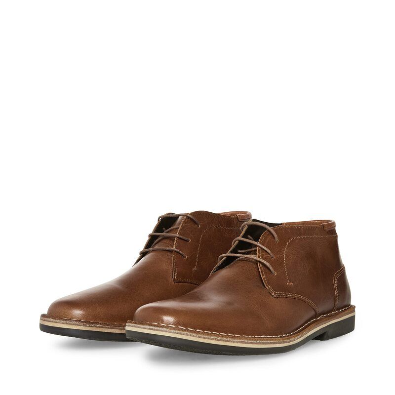 スティーブ マデン メンズ シューズ ブーツ・レインブーツ Steve Madden Harken Cognac Leather 19,965円