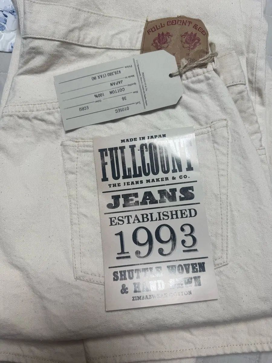 新品 FULLCOUNT 0105 EC 36