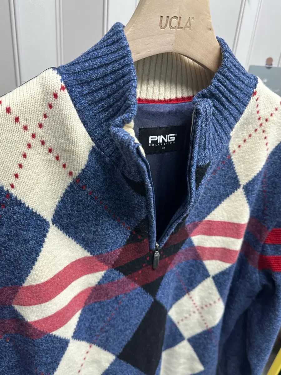 正規品Pingゴルフダックダウン防風ニットハーフジップ