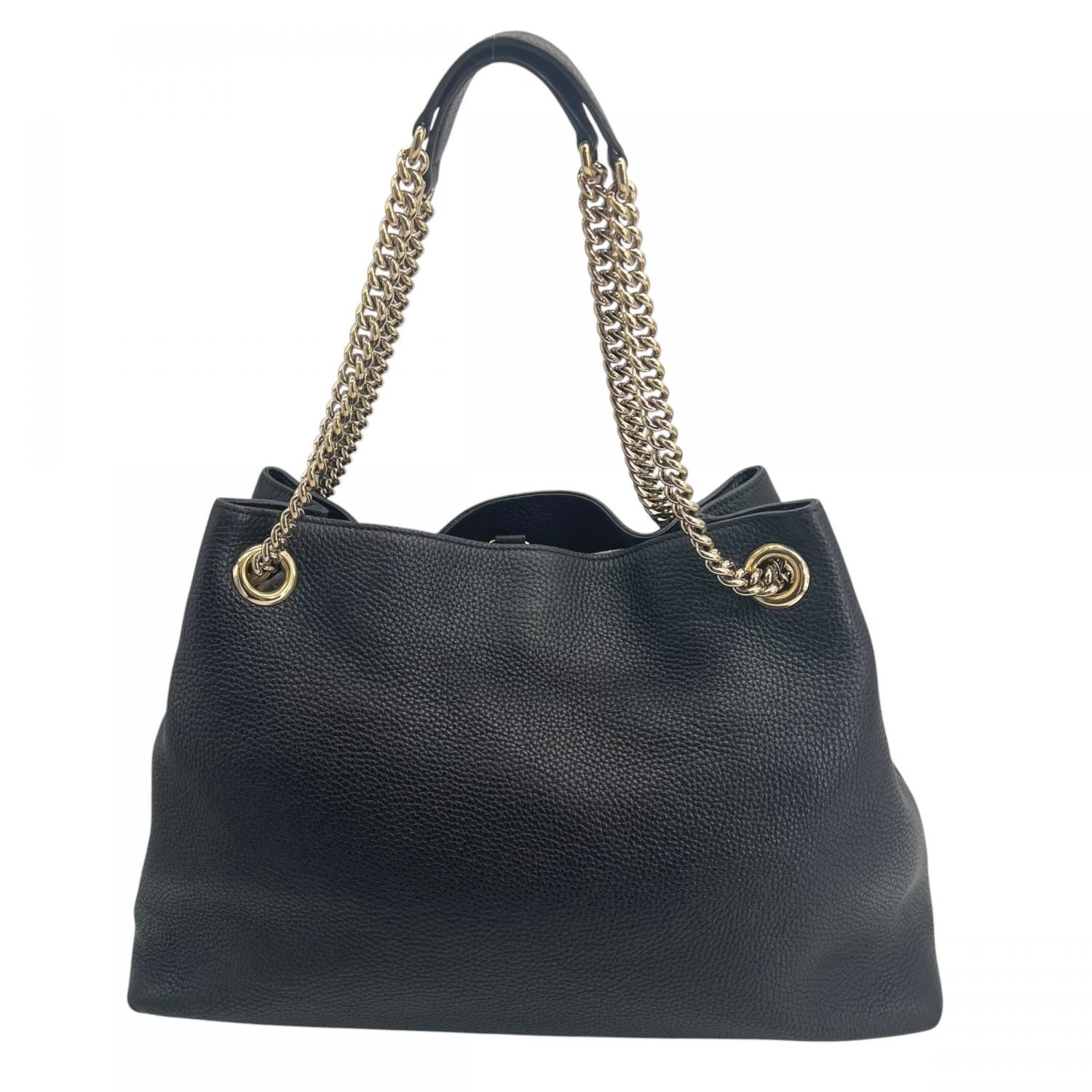 中古】 GUCCI グッチ インターロッキングG ソーホー チェーン トート