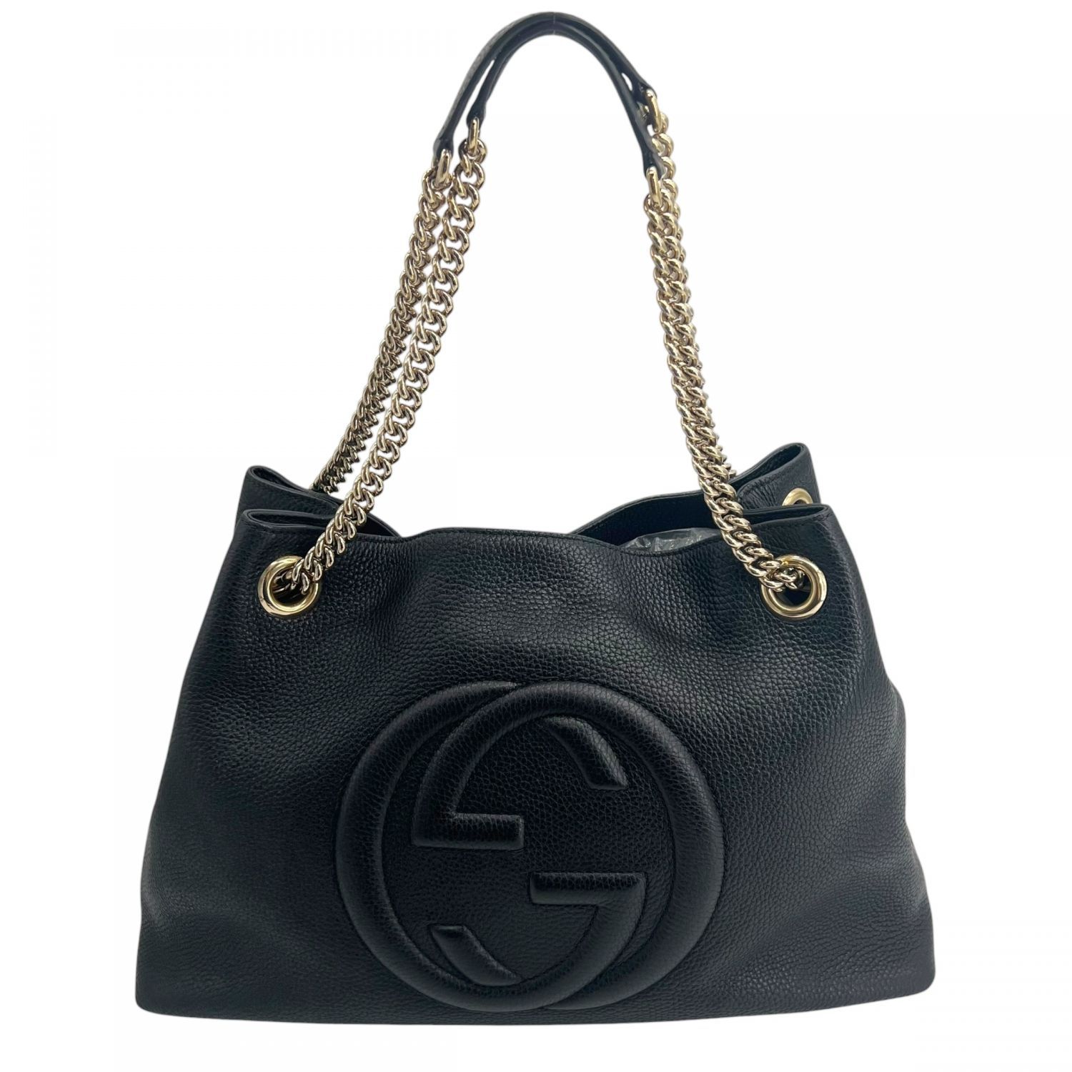 中古】 GUCCI グッチ インターロッキングG ソーホー チェーン トート