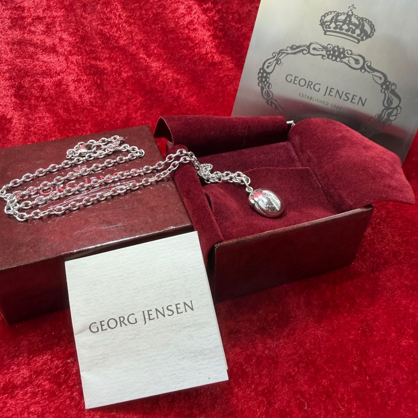 ジョージジェンセン   スカラベ 1 ネックレス 希少 美品 スカラベネックレス ジョージジェンセン/GEORG JENSEN - メルカリ