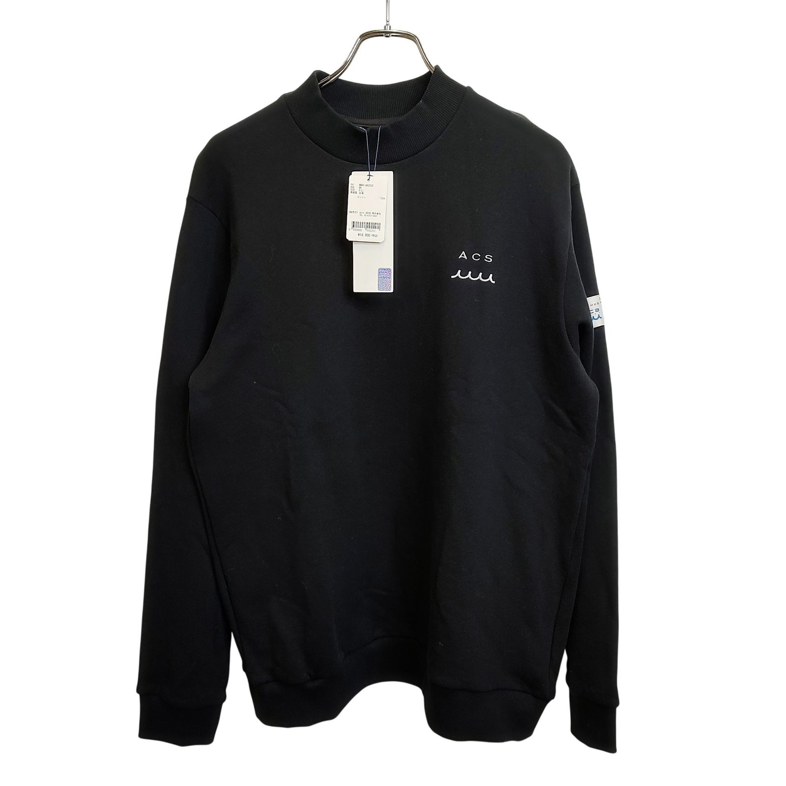 muta MARINE GOLF ムータ マリン ゴルフ ×ACANTHUS Mockneck Sweatshirts モックネック スウェット MMAC-MA2535 6 L ブラック メンズ 8,968円