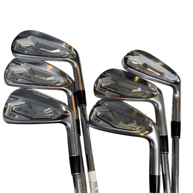 【中古】 ダンロップ SRIXON ZX5 Mk II 6S アイアンセット IR 純正特注シャフト (フレックスS) メンズ 男性用 右利き 右用 Cランク ゴルフクラブ
