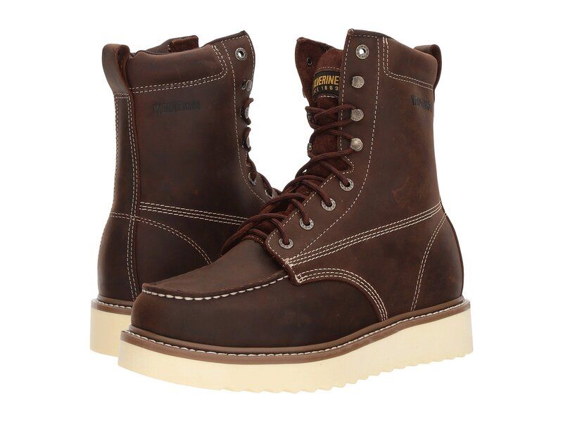 ウルヴァリン メンズ シューズ ブーツ・レインブーツ Wolverine Loader 8 Boot Softoe Brown ブラウン