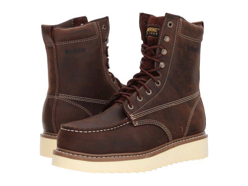 ウルヴァリン メンズ シューズ ブーツ・レインブーツ Tシャツ Wolverine Loader 8 Steel Toe Boot Brown ブラウン 33,020円