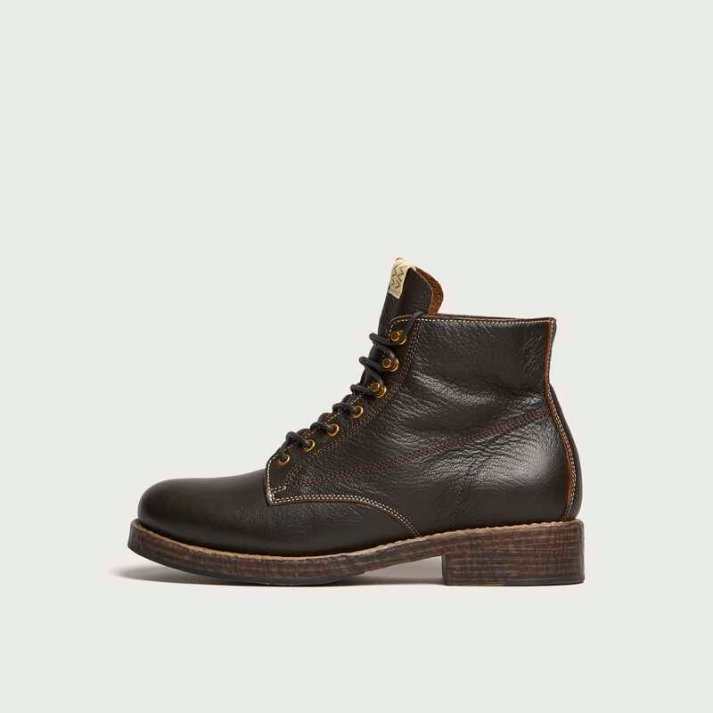 ビズビム メンズ シューズ ブーツ・レインブーツ Visvim Virgil Folk Boots Dk Brown ブラウン