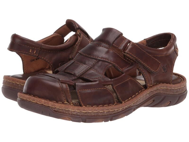 ボーン メンズ シューズ サンダル Born Cabot III Brown Full Grain Leather ブラウン