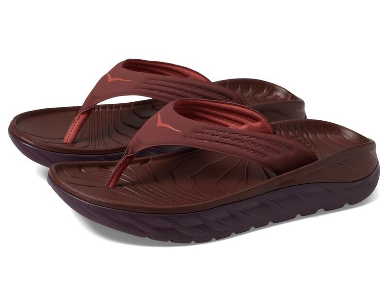 ホカオネオネ メンズ シューズ サンダル HOKA Ora Recovery Flip SpiceRaisin