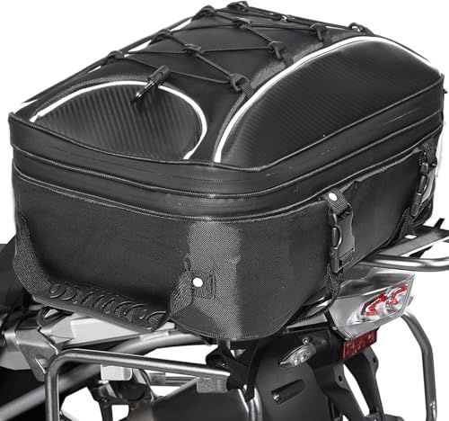 ★新品★シートバッグ 二段式 20-30L大容量 リアボックス バイク用リアボックス ツーリングバッグ ヘルメットバッグ 容量拡張機能 防水 耐久性 仕分けポケット内蔵 防水カバー付き 固定ベルト付き ショルダーストラップ 20L-30L
