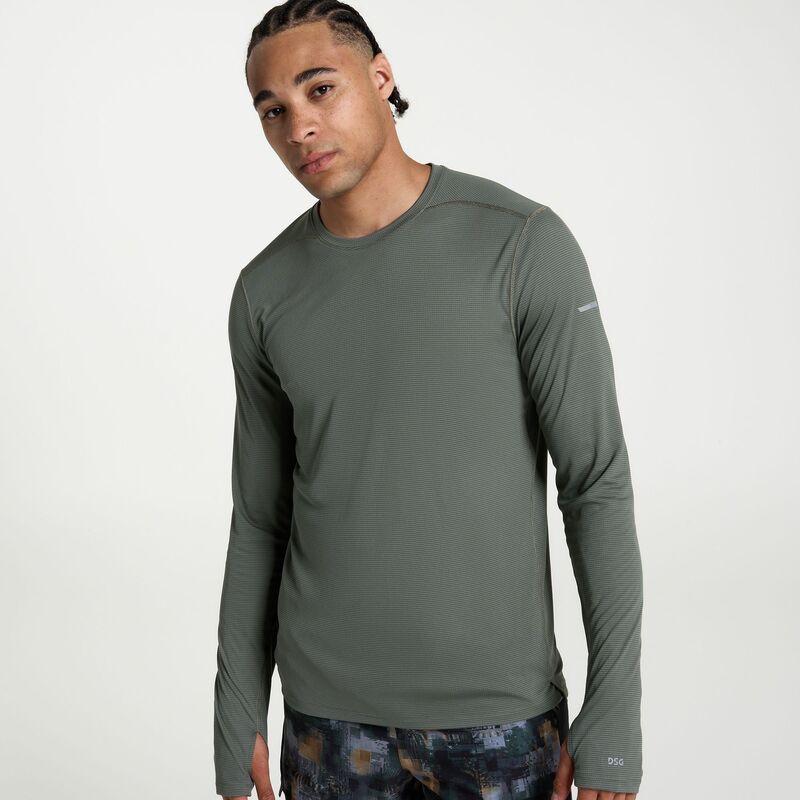 DSG メンズ トップス Tシャツ DSG Menstride Long Sleeve TShirt Muted Olive オリーブ