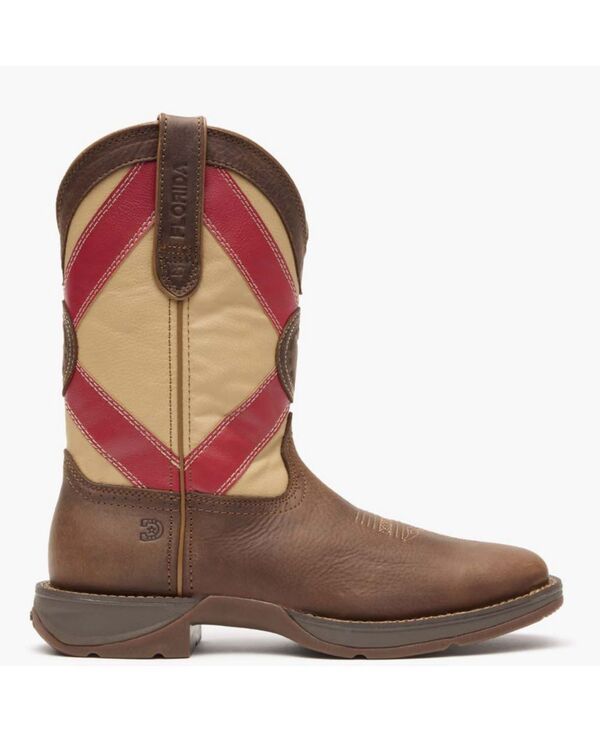 ドゥランゴ メンズ シューズ ブーツ・レインブーツ Durango Mens Rebel by Florida State Flag Western Boot Saddle brown and flo