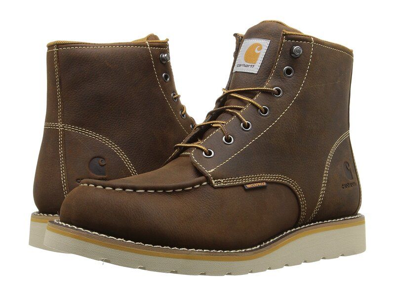 カーハート メンズ シューズ ブーツ・レインブーツ Carhartt 6Inch NonSafety Toe Wedge Boot Brown Oil Tanne ブラウン