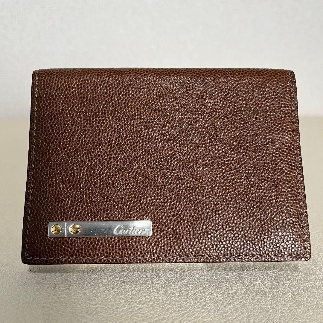 美品 Cartier サントス カードケース パスケース 二つ折り レザー 8,680円