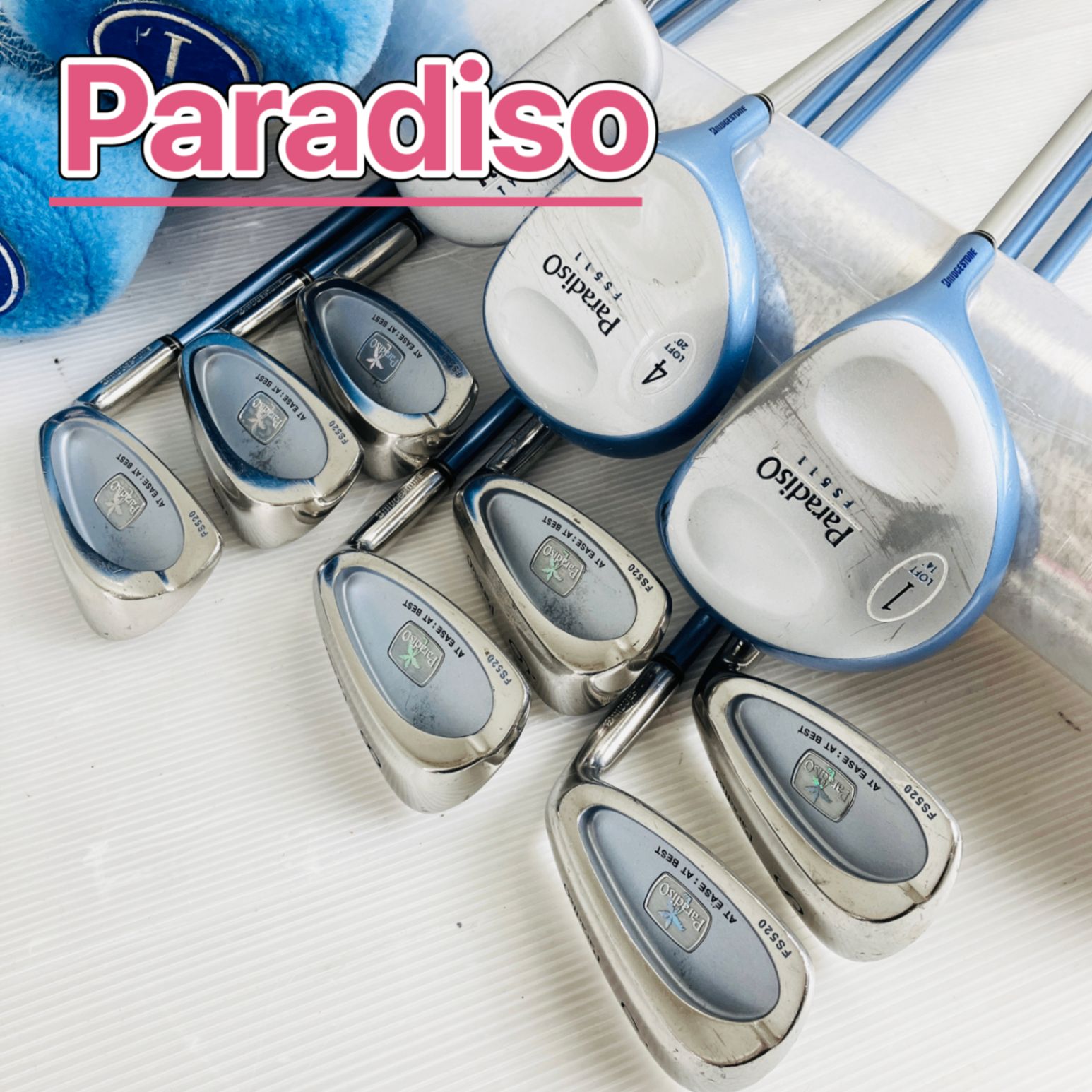 レディース BRIDGESTONE ブリヂストン Paradiso パラディーゾ ゴルフクラブセット ゴルフセット クラブセット 初心者 入門 右利き パター付 安価 クラブのみ 14,585円