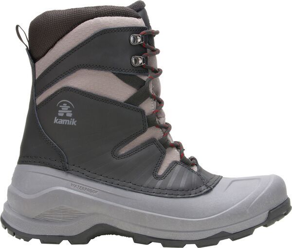 カミック メンズ シューズ ブーツ・レインブーツ Kamik Mens Iceland 200g Waterproof Insulated Winter Boots Charcoal チャコール