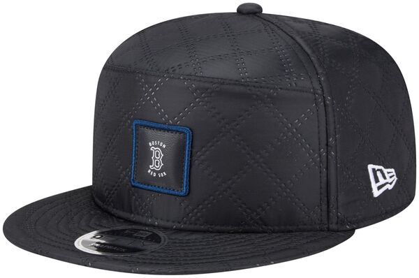 New Era Mens Accessory Hat Quilted New Eradult Boston Red Sox Black Quilted 9Fifty Adjustable Snapback Hat N