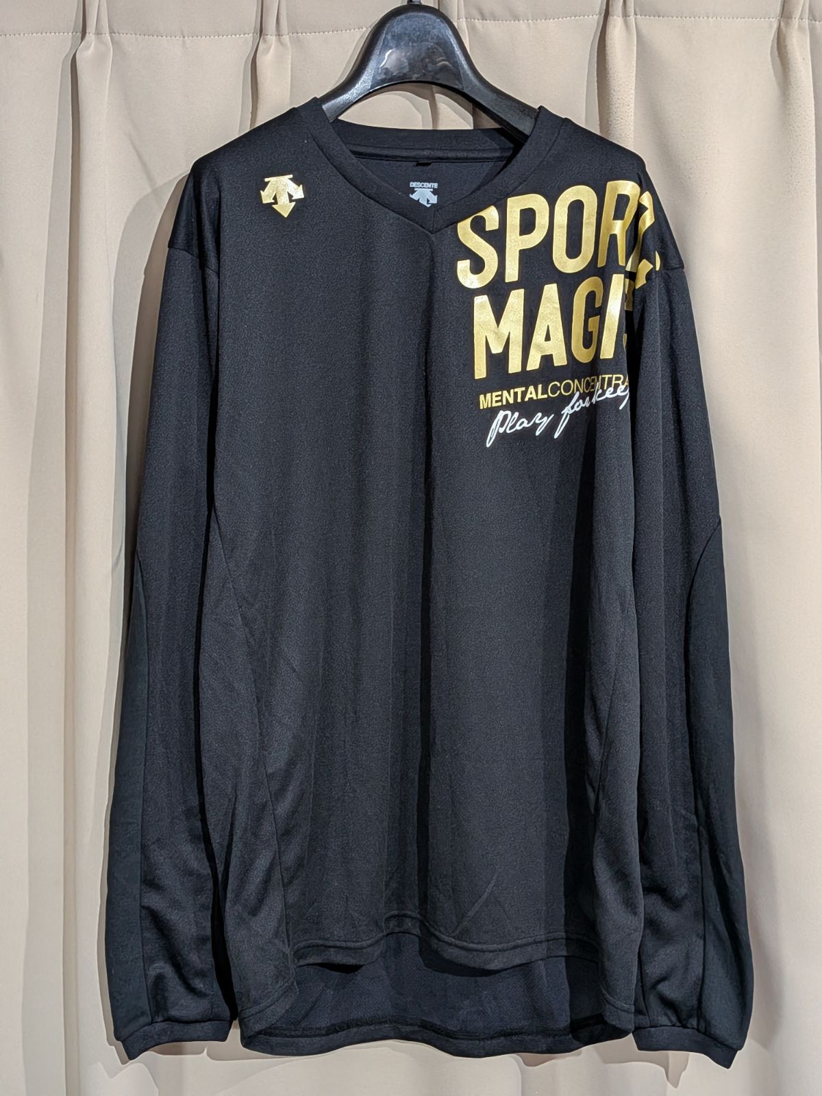 美品 DESCENTE デサント スポーマジック 長袖 ゲームシャツ ドライ