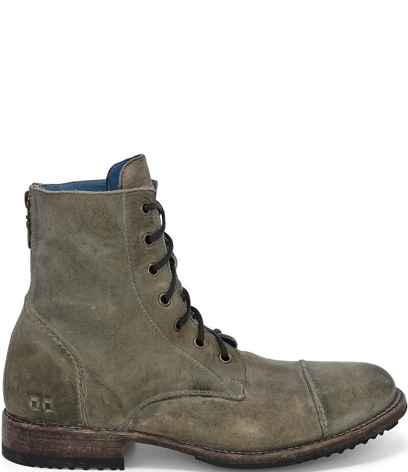 ベッドステュ メンズ シューズ ブーツ・レインブーツ レザー Bed Stu Mens Protege Distressed Leather Back Zip Combat Boots Teak 59,840円