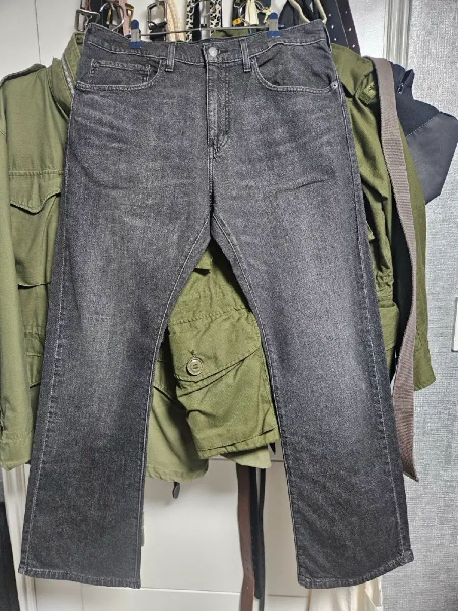 リーバイス クロス ロード 34x30 ブーツカット ブラックジーン