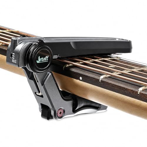 【国内正規品】Jstaff S1 The Rolling Capo ローリングカポタスト 装着したままスライドで素早く転調?キーチェンジ可能 3段階の力調節でしっかり固定 ネックを傷つけない おしゃれ 軽量 簡単装着 上アームローラーは交換可 d5cf13c4