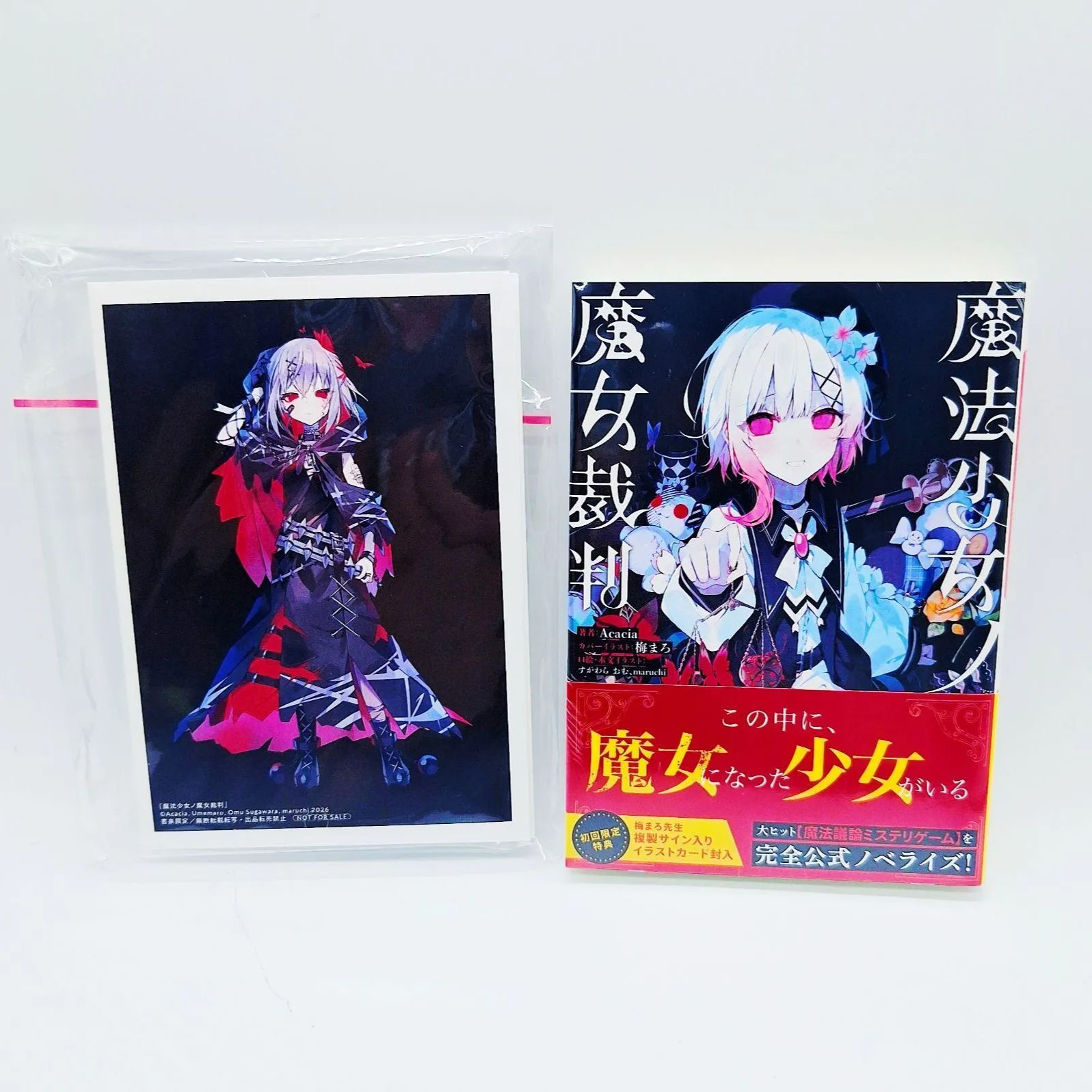 初回限定版】【シュリンク付き】魔法少女ノ魔女裁判 小説 初版 サイン