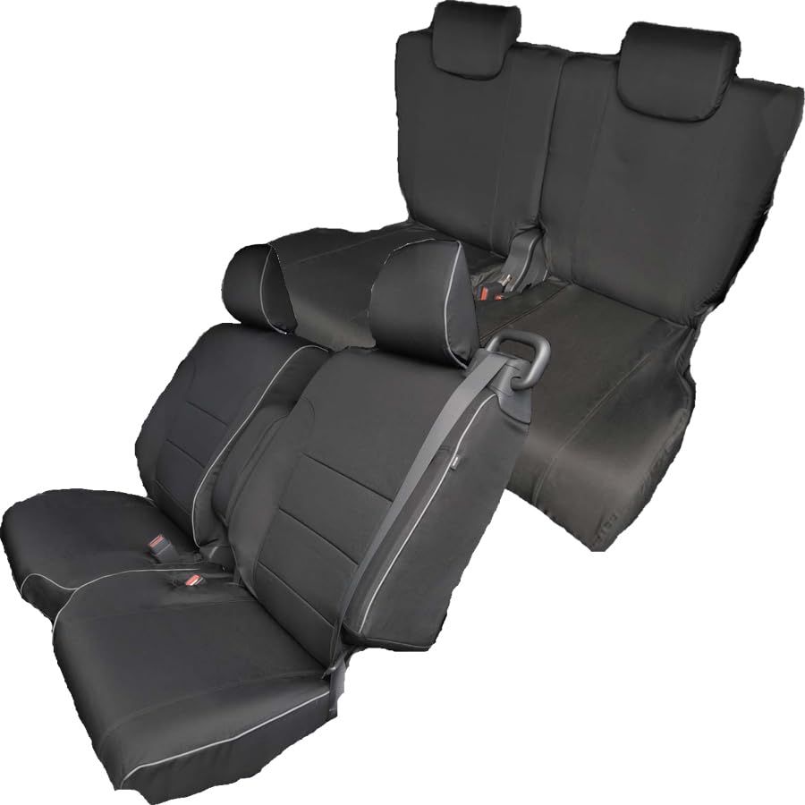 K◆タント カスタム 専用 シートカバー LA650S LA660S 2022.11- 撥水加工 布製 黒色 BONFORM M4-88 4475-76BK ee354ce6