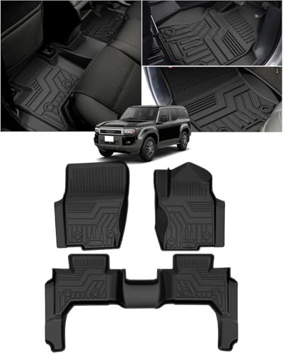 H★Cartist ランドクルーザー プラド 250 に適用 フロアマット 立体カーマット 3Dフロアマット LAND CRUISER GDJ250W TRJ250W 2024年～現行 立体構造 5人乗り車用 防水 滑り防止 耐汚れ TPE素材 カスタムパーツ