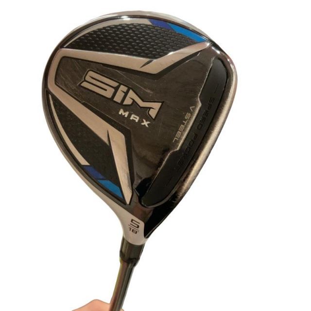 【中古】 テーラーメイド SIM MAX 5W フェアウェイウッド FW TENSEI BLUE TM50(FW) (フレックスS) メンズ 男性用 右利き 右用 Cランク ゴルフクラブ
