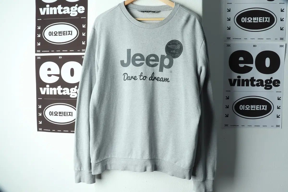 XL) Jeep ジープ スウェット Tシャツ エイジング クラック よく 익음 