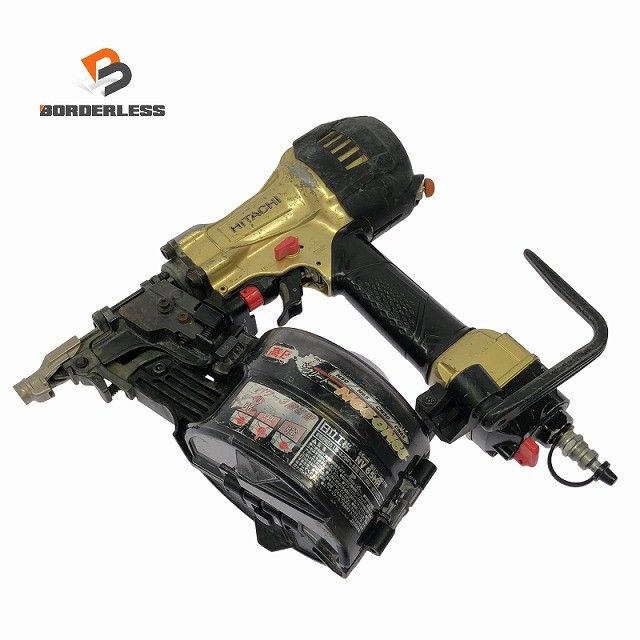 ☆中古品☆HITACHI 日立工機 65mm 高圧 ロール釘打機 NV65HR ロール釘打ち機 エア釘打機 エア釘打ち機 コイルネイラ エア工具134988