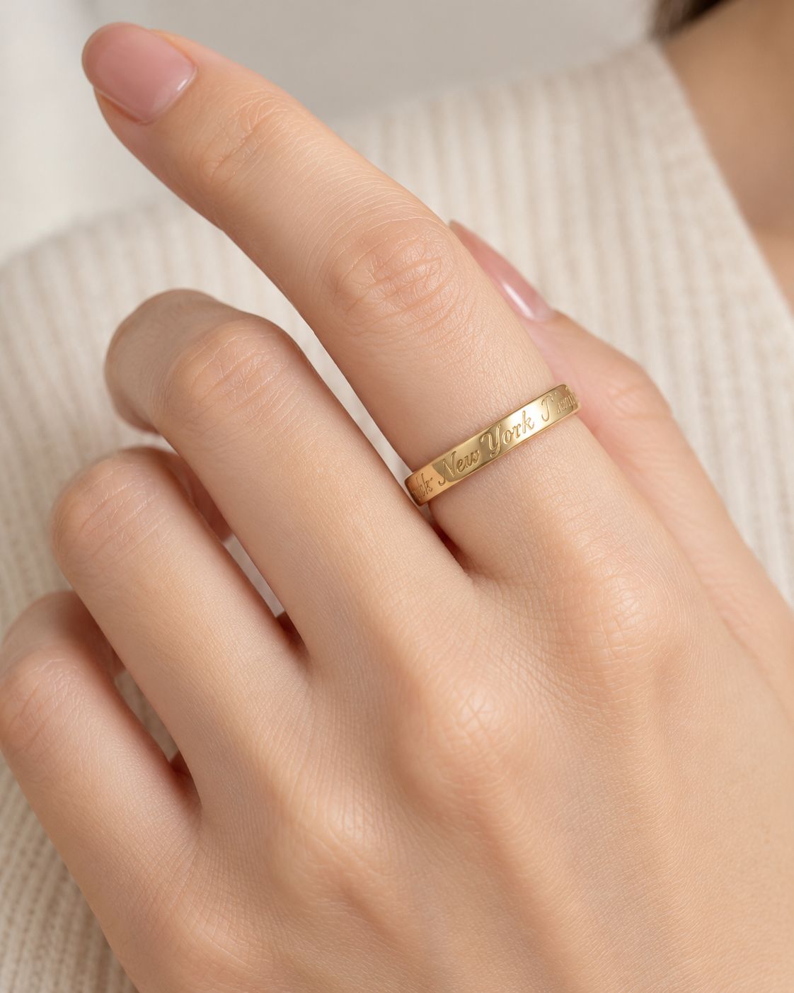 TIFFANY & CO.・Notes Narrow Ring・ノーツ ナロー リング Au750 K18
